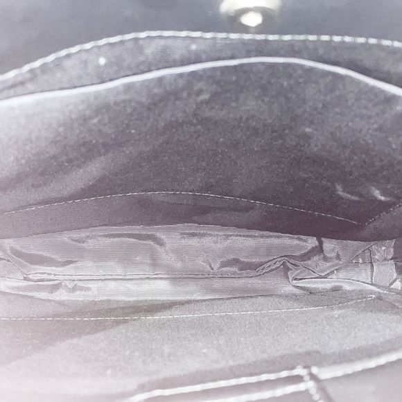 BURBERRY Tote Bag London Logo Partial Check Square Type Women's Black 20502596 - Picture 11 of 15